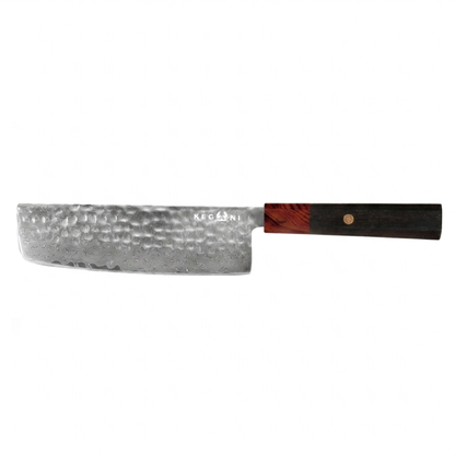 KEGANI Damascus VG-10 Nakiri Vegetable Knife - 8 Inch