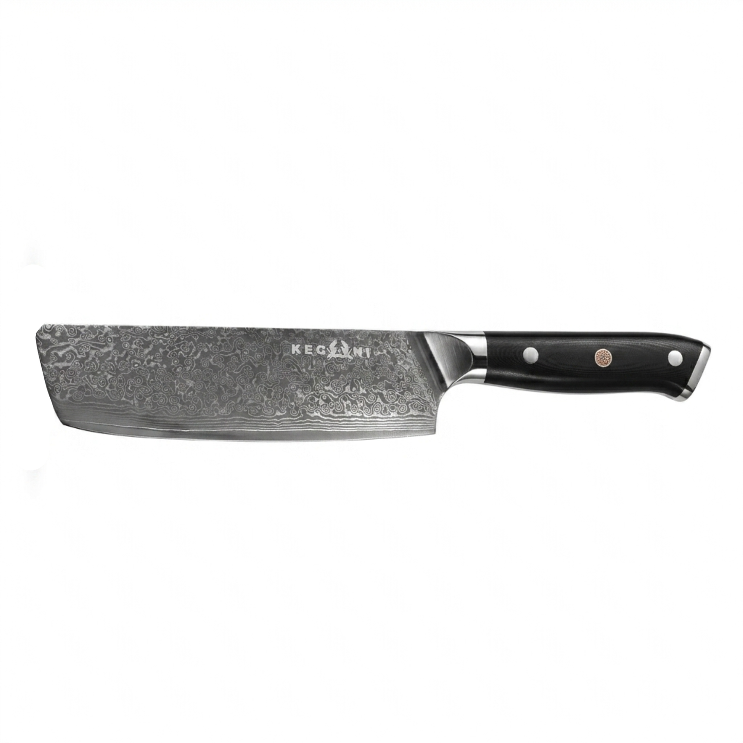 KEGANI Damascus VG-10 Nakiri Vegetable Knife - 8 Inch