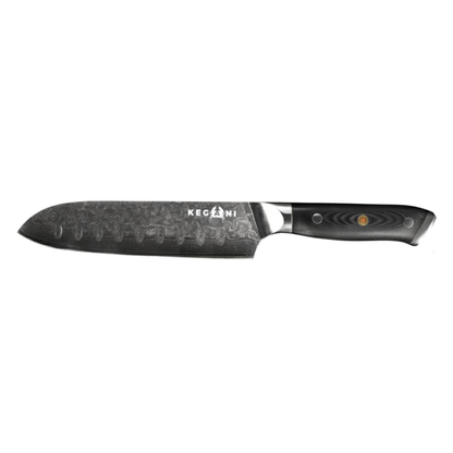 KEGANI Damascus VG-10 Santoku Knife - 8 Inch