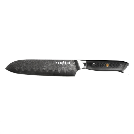 KEGANI Damascus VG-10 Santoku Knife - 8 Inch