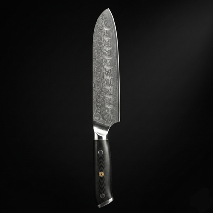 KEGANI Damascus VG-10 Santoku Knife - 8 Inch