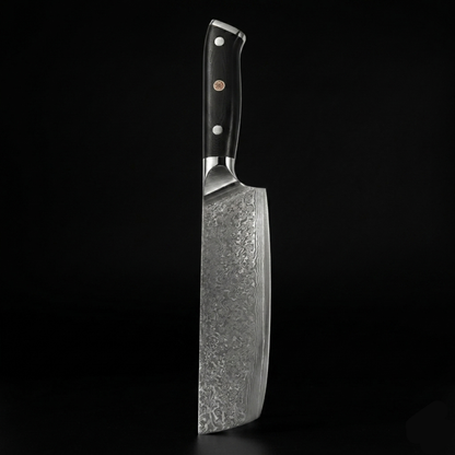 KEGANI Damascus VG-10 Nakiri Vegetable Knife - 8 Inch